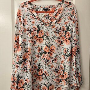Torrid Split Front Georgette Blouse - Size 1